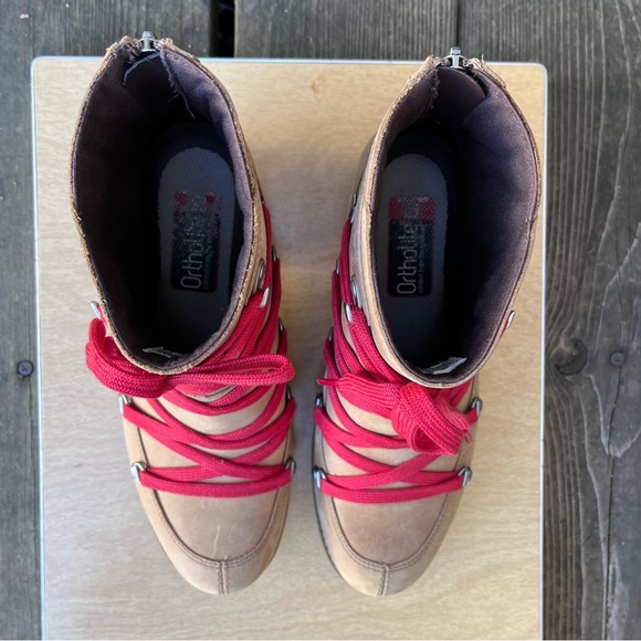 Merrell Wm’s Shiloh II Lace Up Leather Ankle Boot in Camel Sz 8 - Picture 7 of 15